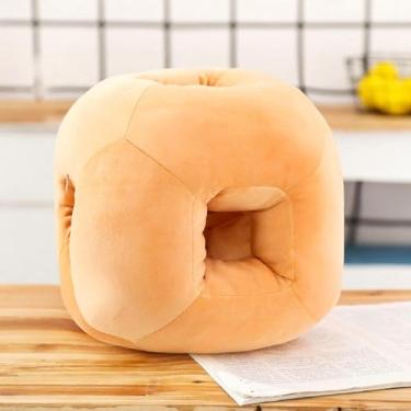 Imagem de Travesseiro De Dormir Cube Nap Para Escritório Pão Travesseiro De Pescoço Com Aquecedor De Mão Criança Votação Escolar Dormindo Na Mesa Presente Criativo, Yellow