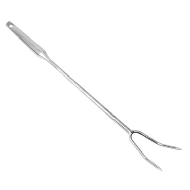 Imagem de Bothyi Garfo para Trinchar Carne 304 aço Inoxidável Utensílios de Cozinha Práticos Multiuso Profissional Dois Dentes para Churrasco Grelhar Trinchar, Cabo de aço 50cm