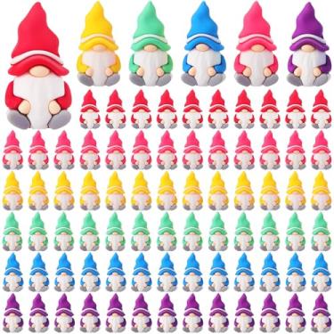 Imagem de DoubleFill 100 peças mini gnomos estatuetas minúsculas de gnomos de resina de fada jardim a granel para sacolas de brindes, lembrancinhas de festa, presentes, decoração, estátuas de anão, jardim, casa