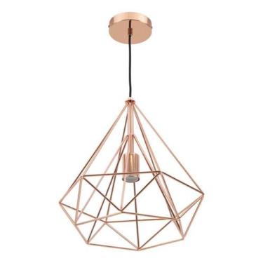 Imagem de Pendente Aramado 1 Lampada Em Metal Cobre Byron - Inspire