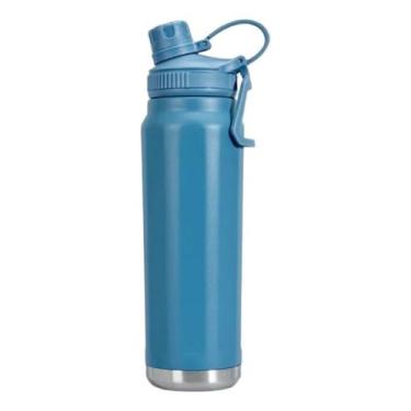Imagem de Garrafa Térmica Inox Com Alça Esportiva 800ml - Sem marca, Azul