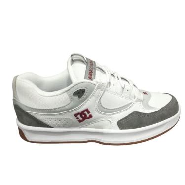 Imagem de Tênis DC Shoes Kalynx Zero Imp Masculino - White/Grey/Red-Masculino