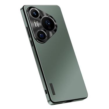 Imagem de HAOMRIYL Capa para Huawei Pura 80 Ultra/80 Pro +/80 Pro/80, proteção total de lente ultrafina rígida fosca traseira TPU bumper proteção contra quedas, verde, 80 Pro +