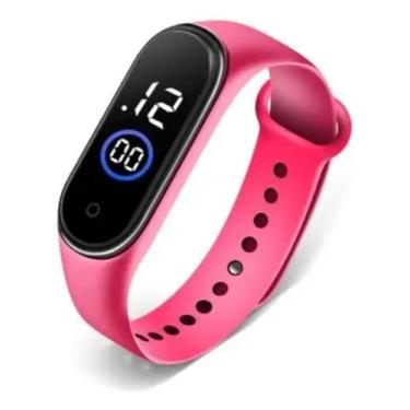 Imagem de relógio digital bracelete ajustável infantil prova d'água Criança - DH