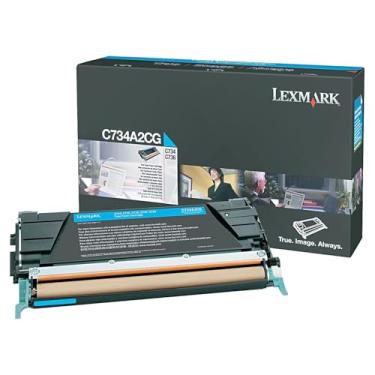 Imagem de Lexmark Cartucho de toner ciano, produção de 6000 (C734A2CG)