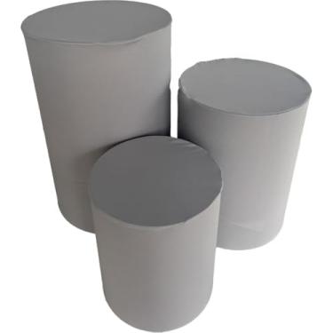 Imagem de Trio de Capa para Cilindro Para Festa Decoração de festa trio capa de cilindro Monte Sua Capa(PRATA)