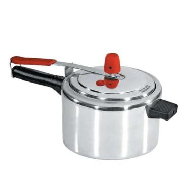 Imagem de Panela de Pressão Real 2,5 Litros Polida  Segurança, Praticidade e Dur