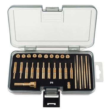 Imagem de Windance Kit de suporte de bocal de tubo de emulsão de jato lento principal de 30 peças adequado para CVK PWK PWM/PE 26/28, kit modificado de bicos de latão (12 furos)