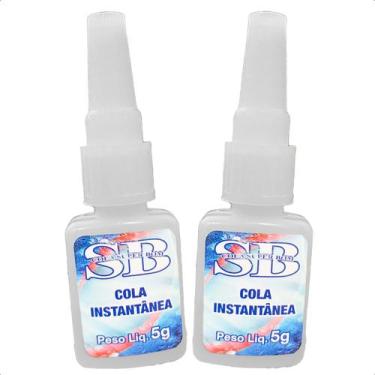 Imagem de Kit 2 Cola Super Bom 5g Multiuso Instantânea Ultra Forte - SB COLA SUP