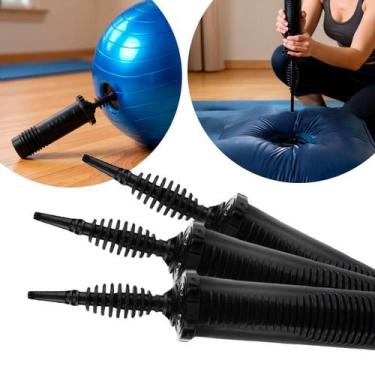 Imagem de Bomba De Ar Infladora Manual Reforçada Portátil Bola Colchão - Halken