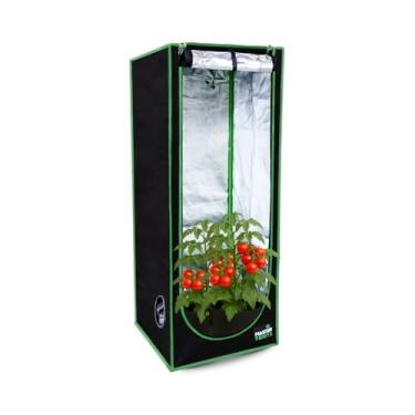 Imagem de Estufa Grow Tenda Cultivo Indoor Com Tela Anti Praga Premium Original Grande Barraca Tent Cabine Box Resistente Tecido Mylar 600D Altamente Refletivo Master Plants (60x60x160)