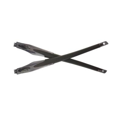 Imagem de NicelyFit Hastes de substituição para óculos Oakley Crosslink OX8027 OX8029 OX8030 OX8030 OX8031 armação de vidro de 140 mm (estanho/preto)