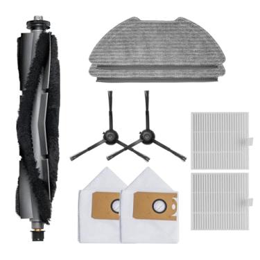 Imagem de AIRROBO Acessórios T20+ Peças de reposição para aspirador de pó, 1 escova de rolo, 2 almofadas de esfregão, 2 filtros Hepa, 2 sacos de pó, 2 escovas laterais, pacote com 9