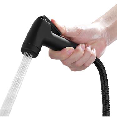 Imagem de Ducha Higiênica  1/4v Registro Metal  Banheiro Preta  FC-101