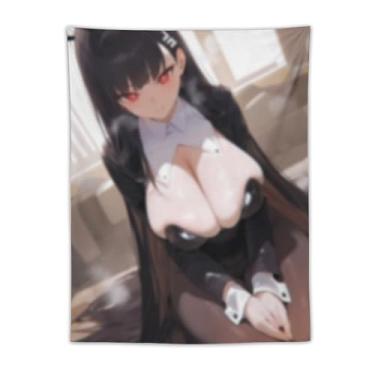Imagem de LIEGBMEU Tapeçaria de biquíni sexy anime menina quente 76,2 x 101,6 cm interior exterior parede colcha arte decoração de tapeçaria caprichosa, AF189