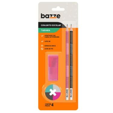 Imagem de KIT ESCOLAR - 2 Lápis preto + Apontador com depósito + Borracha - Cart