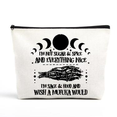 Imagem de Witchy Gifts Witch Stuff Bolsa de maquiagem Witchy Bolsa de bruxaria B