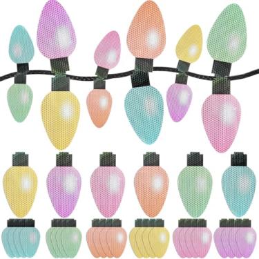 Imagem de Outus 40 peças de ímãs de carro de Natal decoração de luzes a granel adesivos de geladeira de carro luzes refletivas de Natal ímãs de lâmpada para decoração de porta de garagem de navio de cruzeiro (7