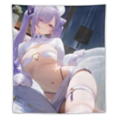 Imagem de LIEGBMEU Sexy Bikini Hot Anime Girl Tapeçaria 127.0 cmx152.4 cm Interior Exterior Wall Quilt Art Decoração de Tapeçaria Caprichosa, AF009