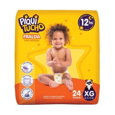 Imagem de Fralda Piquitucho Mega Extra Absorção Diurna noturna, GG