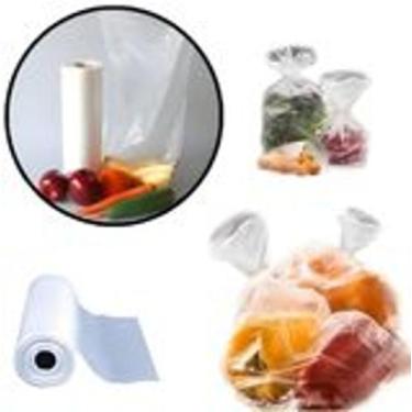 Imagem de Bobina De Saco Virgem 30x40 Com 400 Und Transparente 3 Kg