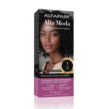 Imagem de Tintura Creme Altamoda Alfaparf Jabuticaba 1 Kit - Alta Moda