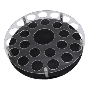 Imagem de AYNEFY Bandeja de Xícara de Vinho de 24 Orifícios, Bandeja de Dupla Camada Acrílica Com de Placa de Base Espessada para Restaurante Em Casa, Armazenando Vidro Copo de Copo de