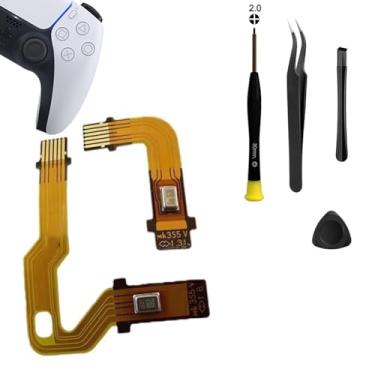 Imagem de MYPUQIAO 1 Set Microphone Flex Cable Replacement for PS5 V3 3.0 BDM-030 Left and Right Handle Inner Mic Ribbon, Playstation 5 Speaker L R Connector Cable Dualsense Controller with Repair Tool Set(V3)