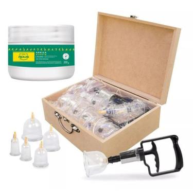Imagem de Kit ventosaterapia esportiva arnica sport 300g dagua natural - Estek