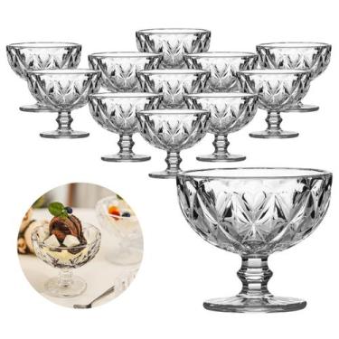 Imagem de Taças de Sobremesa Transparente 335mL Diamante - 12un - ECOS, DIAMANTE