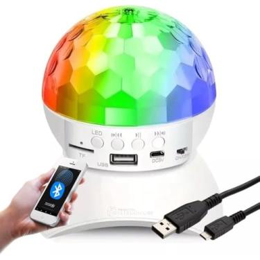 Imagem de Globo de Luz RGB com Bluetooth e Som – Bola Maluca LED Festas Decoração