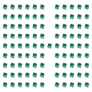 Imagem de Dynwave Jogo de tabuleiro com 100 cubos de acrílico, brinquedo sensorial interativo, brinquedos de treinamento sensorial, blocos de construção para, Verde