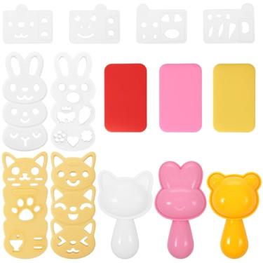 Imagem de ZFLYCANP 3 moldes de onigiri, molde de bola de arroz fofo, máquina de sushi antiaderente, prensa de bola de arroz reutilizável, ferramenta multiuso para fazer sushi, pode ser lavada na lava-louças