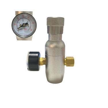 Imagem de Fabricação caseira de cerveja Stainless Steel Mini Keg Tap Dispenser with premium CO2 Injector & US/Forward Sealing Faucet for 2/3.6/4/5/10L Beer Keg Acessórios para vinho(Mini regulator)