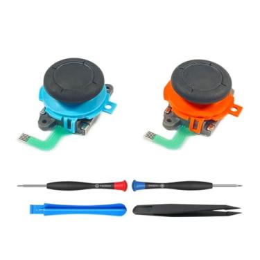 Imagem de ElecGear 2x Joystick Replacement for Switch 2 Joy-Con 2 Controller, Analog Left and Right Control Stick with Repair Tools, Direct Replacement Part with no Desoldering Soldering Wick Needed