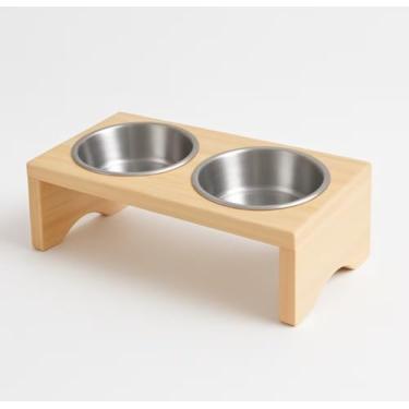 Imagem de Confira Comedouro Elevado Duplo 2 Potes 960ml Médio para Cães e Gatos Ergonomico
