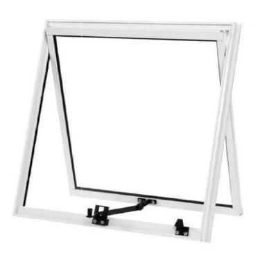 Imagem de Vitro Maxim Ar de Alumínio 80 x 80 Linha Modular Vidro Mini-boreal Branco