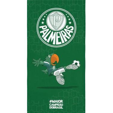 Imagem de Toalha De Banho Lepper Aveludada Estampada Times De Futebol, Palmeiras