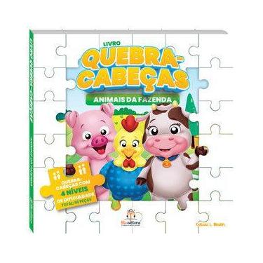 Imagem de Livro quebra-cabeça: animais da fazenda - Blu Editora
