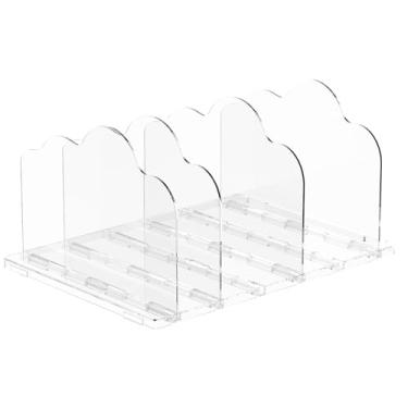 Imagem de ZLHETWT Separadores de prateleira, organizador de bolsa, divisória de prateleira para casa, organizador de bolsa multiuso para quarto de casa (estilo 1)