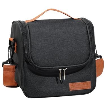 Imagem de Bolsa Térmica Marmita Lancheira Resistente Espaçosa Com Alça Ziper Academia Trabalho Dieta Premium