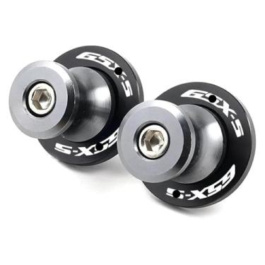 Imagem de BYYINGSUS Parafusos de suporte deslizante de carretel de braço oscilante CNC M8 para motocicleta compatíveis com GSXS 750 1000 GSX-S750 GSX-S1000 GT GSX-S950 2011-2021 2022 2023 (cinza)