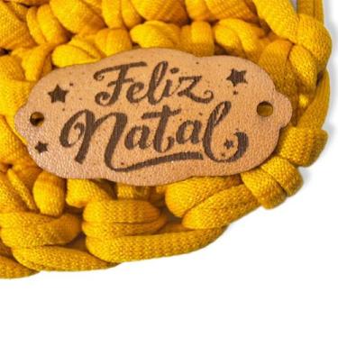 Imagem de Etiqueta material sintético Personalizada Feliz Natal 35und. Idêntico 