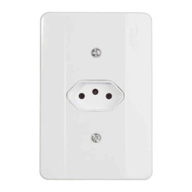 Imagem de Tomada 3p 20a Horizontal Nbr 14136 20a/250v - Linha Millenium - Mectronic