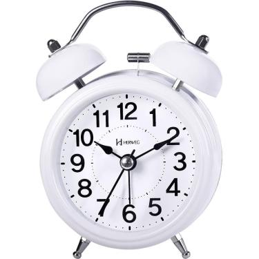 Imagem de Despertador Quartz Herweg Ref: 2707-021 Branco Campainha