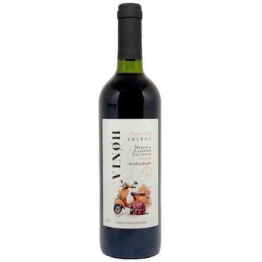 Imagem de Vinho Sem Álcool Tinto Suave Merlot E Cabernet Vinoh- 750Ml