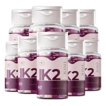 Imagem de 9 Potes Vita k2  Para Pele 60 Caps