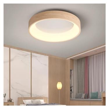 Imagem de Luminária de teto LED com design moderno para quarto, sala de estar, cozinha, corredor, controle remoto, lustre redondo com textura, lustres elegantes para quarto