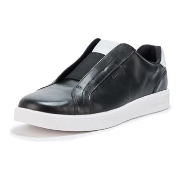 Imagem de Cole Haan Tênis feminino Grand Crosscourt Luxe sem cadarço, Preto/branco, 40