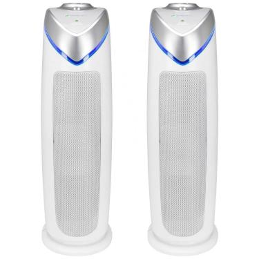 Imagem de Purificador de Ar com Filtro HEPA 3 em 1 e 4 Velocidades, Cobertura 69 m2, 2UN, 110V, GermGuardian, Branco